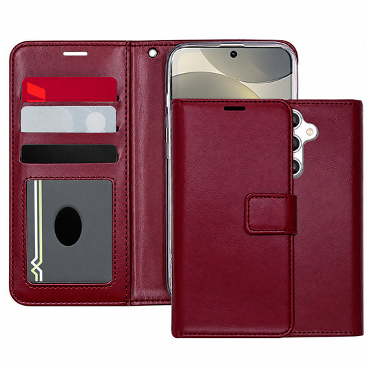 Photo ID Wallet Case for Samsung Galaxy S26 FE - Wine