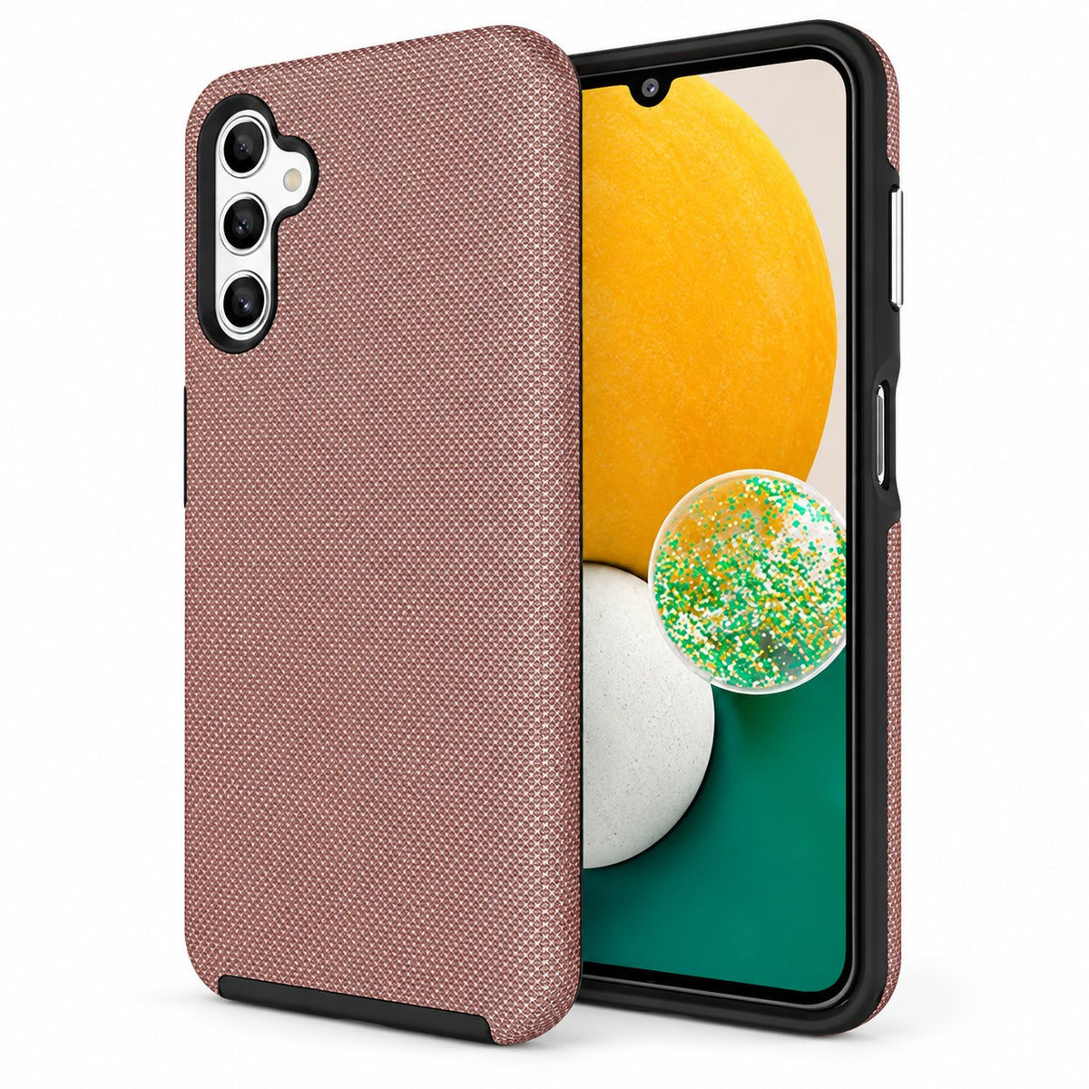 Dotted Comm Case for Samsung Galaxy S24 Plus - Rose Gold
