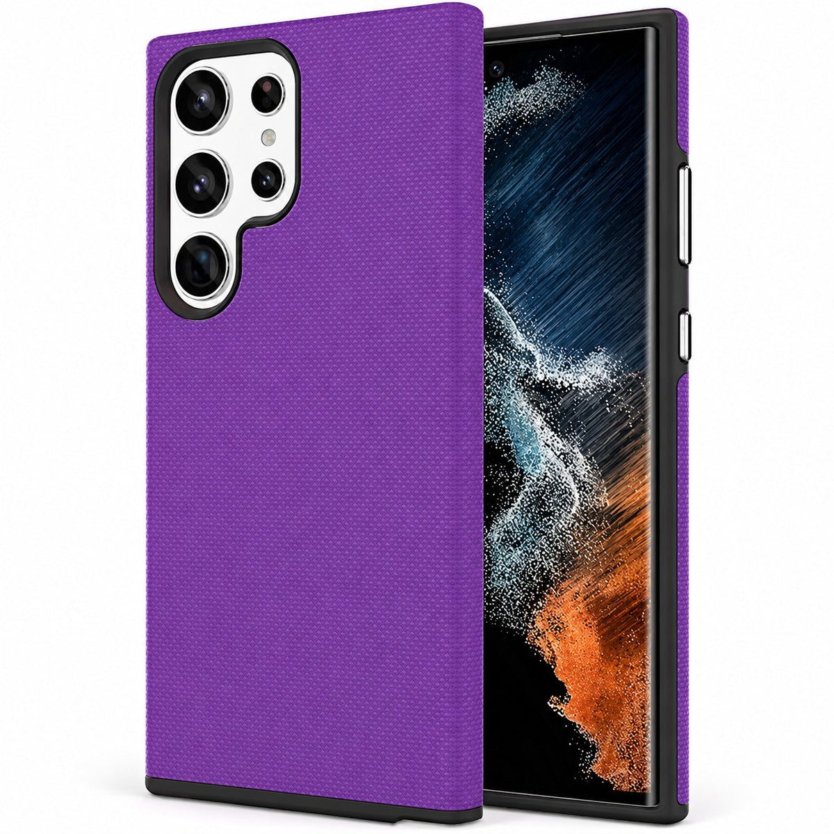 Dotted Comm Case for Samsung Galaxy S24 Ultra - Purple