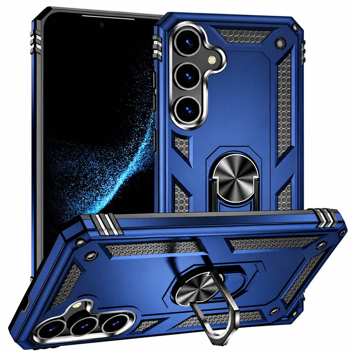 Anti-Drop Hybrid Case for Samsung Galaxy S24 - Navy