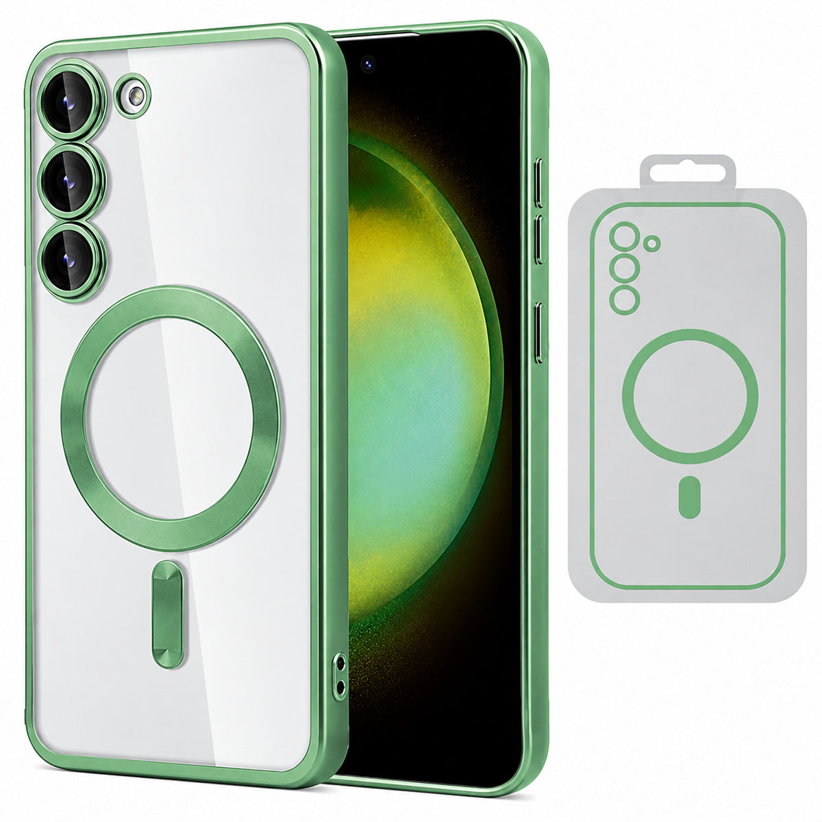 Electro Matt Magsafe Case for Samsung Galaxy S25 FE - Green