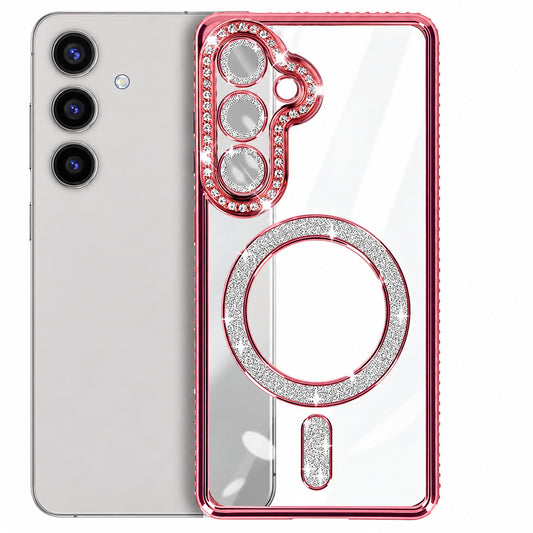 Glitter Electroplated MagSafe Case Samsung Galaxy S26 Plus - Rose Gold