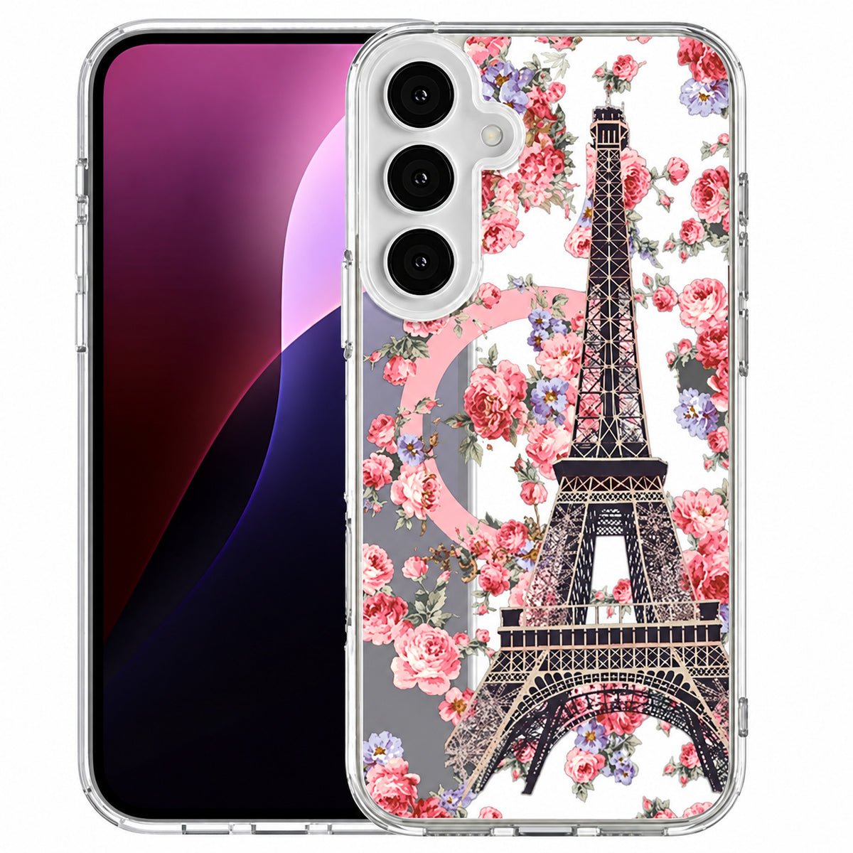 MagSafe Echo Design Case for Samsung Galaxy S25 Plus - Paris Floral