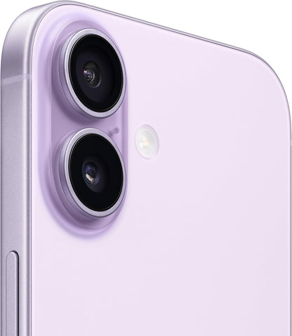 iPhone 17 featuring a 48MP Dual Fusion camera system, 48MP Fusion Ultra Wide camera, 2x optical-quality zoom, camera flash, and high-resolution photo capture.