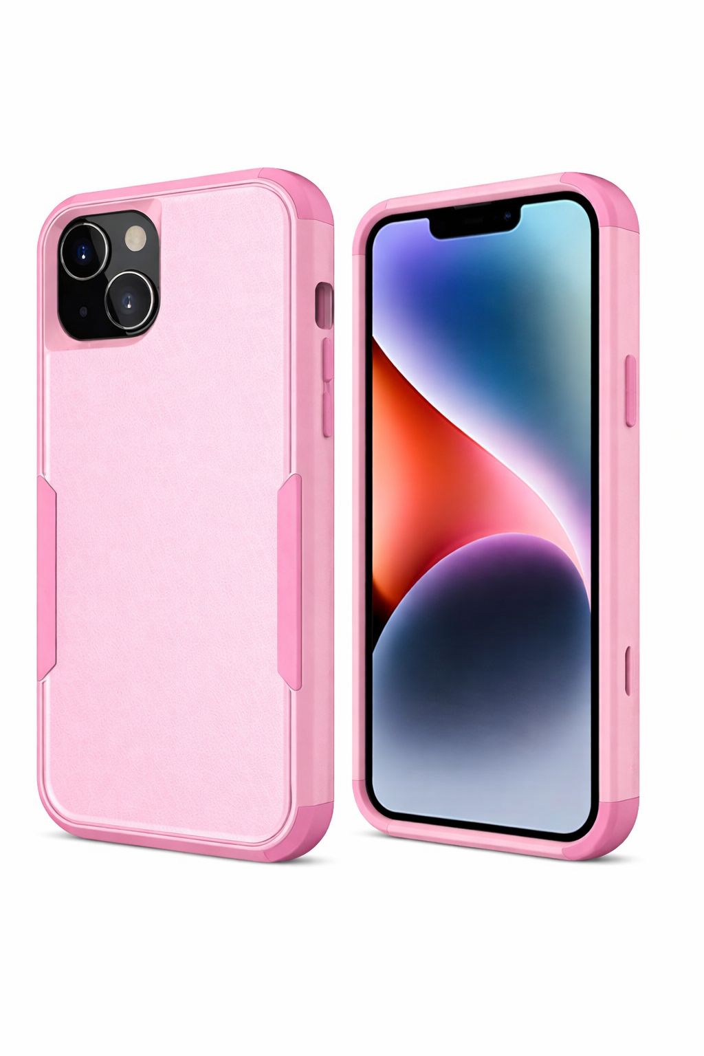Protective Phone Case – Dual Layer Full Coverage Shockproof Pink Adventure Case
