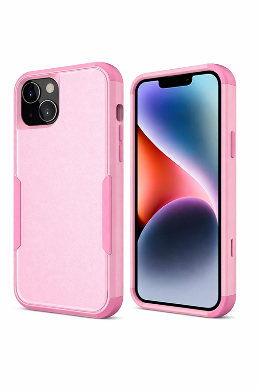 Protective Phone Case – Dual Layer Full Coverage Shockproof Pink Adventure Case