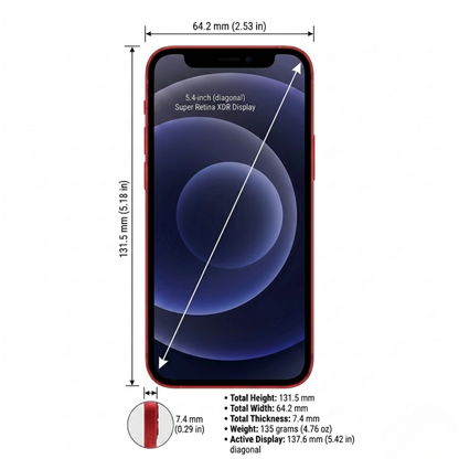 Apple iPhone 12 Mini (Certified Pre-Owned) | All Colors | 64GB, 128GB, 256GB