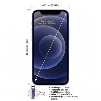 Apple iPhone 12 Mini (Certified Pre-Owned) | All Colors | 64GB, 128GB, 256GB