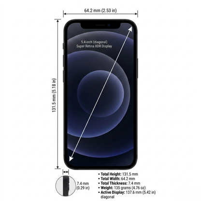 Apple iPhone 12 Mini (Certified Pre-Owned) | All Colors | 64GB, 128GB, 256GB