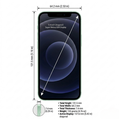 Apple iPhone 12 Mini (Certified Pre-Owned) | All Colors | 64GB, 128GB, 256GB