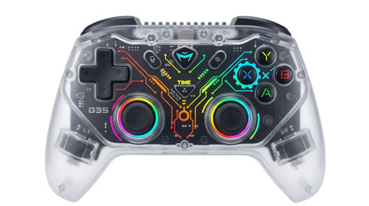 future tech gadgets Canada. premium tech accessories Canada. Machenike G3s Dual-mode Controller. Gallery image 3. Lines name one specific SKU—never substitute a generic lookalike from the category. After review passes, each render should still read as a fresh studio viewpoint of that same physical unit.