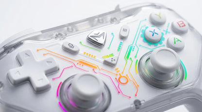 future tech gadgets Canada. premium tech accessories Canada. Machenike G3s Dual-mode Controller. Gallery image 5. Lines name one specific SKU—never substitute a generic lookalike from the category. After review passes, each render should still read as a fresh studio viewpoint of that same physical unit.