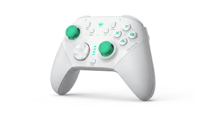 future tech gadgets Canada. premium tech accessories Canada. Machenike G6 Pro Tri-Mode Controller. Gallery image 4. Lines name one specific SKU—never substitute a generic lookalike from the category. After review passes, each render should still read as a fresh studio viewpoint of that same physical unit.
