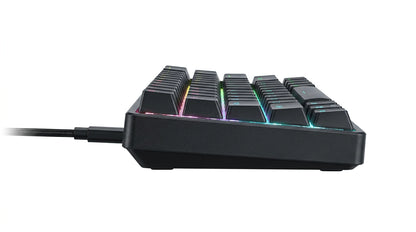 future tech gadgets Canada. premium tech accessories Canada. Machenike K500-B61 Wired RGB Mechanical Keyboard. Gallery image 3. Lines name one specific SKU—never substitute a generic lookalike from the category. After review passes, each render should still read as a fresh studio viewpoint of that same physical unit.