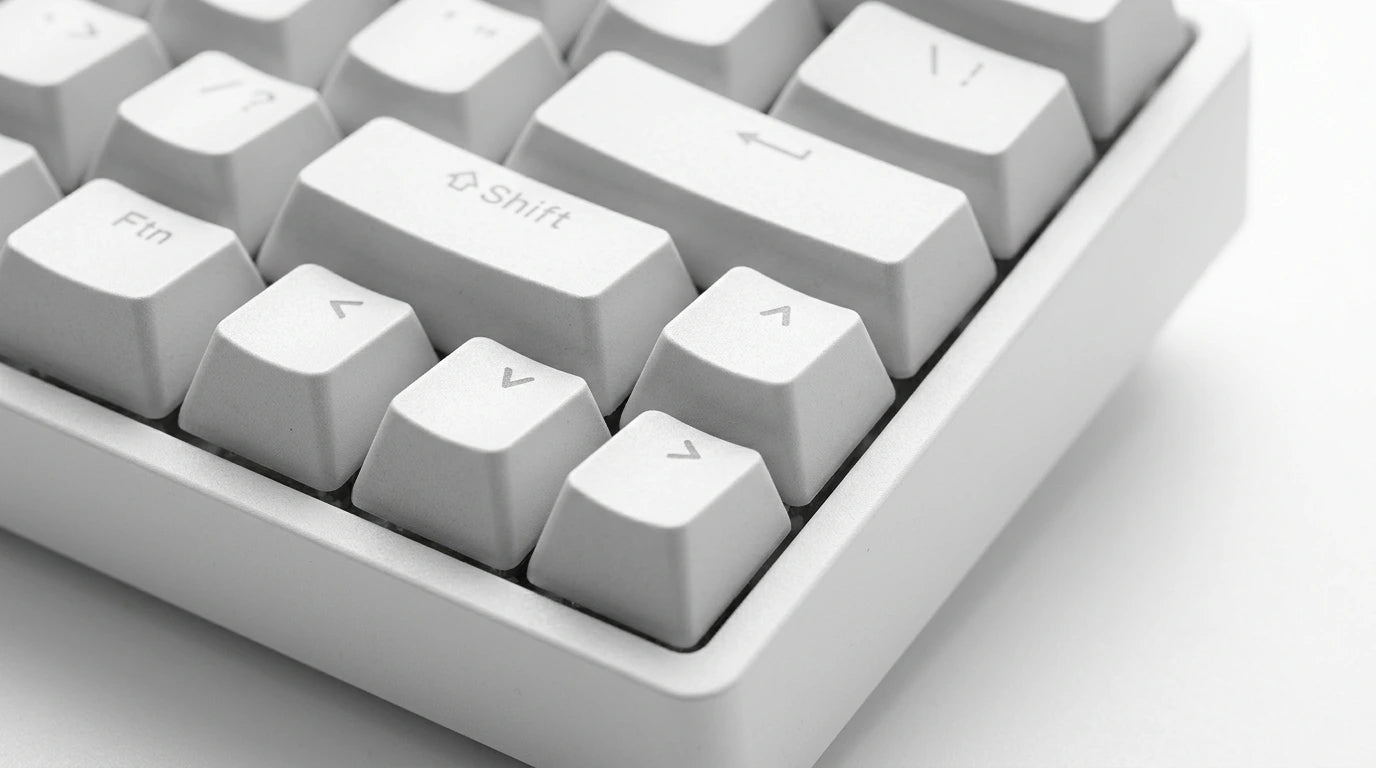 future tech gadgets Canada. premium tech accessories Canada. Machenike K500-B61 Wired RGB Mechanical Keyboard. Gallery image 5. Lines name one specific SKU—never substitute a generic lookalike from the category. After review passes, each render should still read as a fresh studio viewpoint of that same physical unit.