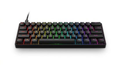 future tech gadgets Canada. premium tech accessories Canada. Machenike K500-B61 Wired RGB Mechanical Keyboard. Gallery image 10. Lines name one specific SKU—never substitute a generic lookalike from the category. After review passes, each render should still read as a fresh studio viewpoint of that same physical unit.