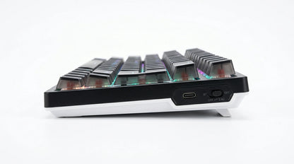 future tech gadgets Canada. premium tech accessories Canada. Machenike K600-B82W RGB Mechanical Keyboard. Gallery image 3. Lines name one specific SKU—never substitute a generic lookalike from the category. After review passes, each render should still read as a fresh studio viewpoint of that same physical unit.