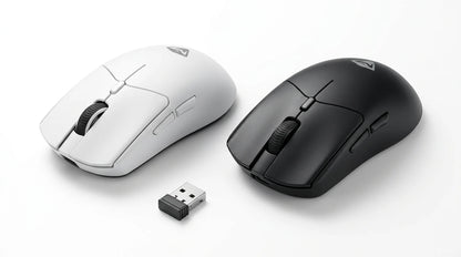 future tech gadgets Canada. premium tech accessories Canada. Machenike L7 Air Tri-Mode Mouse. Gallery image 8. Lines name one specific SKU—never substitute a generic lookalike from the category. After review passes, each render should still read as a fresh studio viewpoint of that same physical unit.