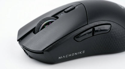 future tech gadgets Canada. premium tech accessories Canada. Machenike L7 Air Tri-Mode Mouse. Gallery image 9. Lines name one specific SKU—never substitute a generic lookalike from the category. After review passes, each render should still read as a fresh studio viewpoint of that same physical unit.