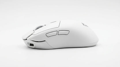 future tech gadgets Canada. premium tech accessories Canada. Machenike L7 Mix Tri-Mode Mouse. Gallery image 3. Lines name one specific SKU—never substitute a generic lookalike from the category. After review passes, each render should still read as a fresh studio viewpoint of that same physical unit.