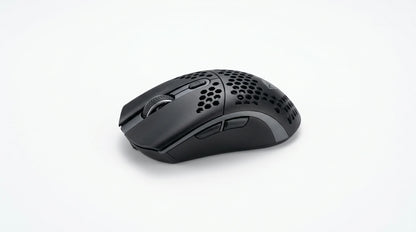future tech gadgets Canada. premium tech accessories Canada. Machenike L7 Mix Tri-Mode Mouse. Gallery image 10. Lines name one specific SKU—never substitute a generic lookalike from the category. After review passes, each render should still read as a fresh studio viewpoint of that same physical unit.