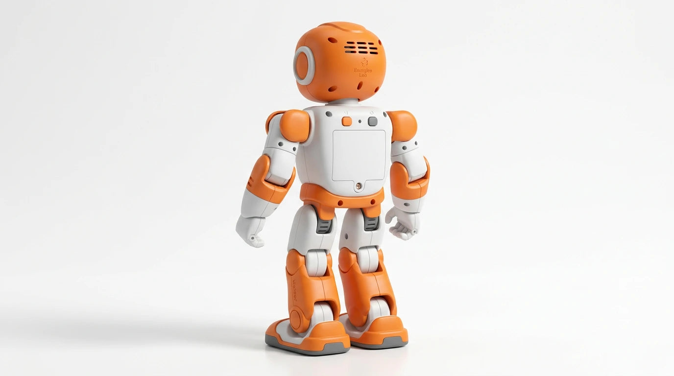 smart tech store Canada. premium tech accessories Canada. Meteer Dancing Educational AI Robot. Gallery image 8. Lines name one specific SKU—never substitute a generic lookalike from the category. After review passes, each render should still read as a fresh studio viewpoint of that same physical unit.