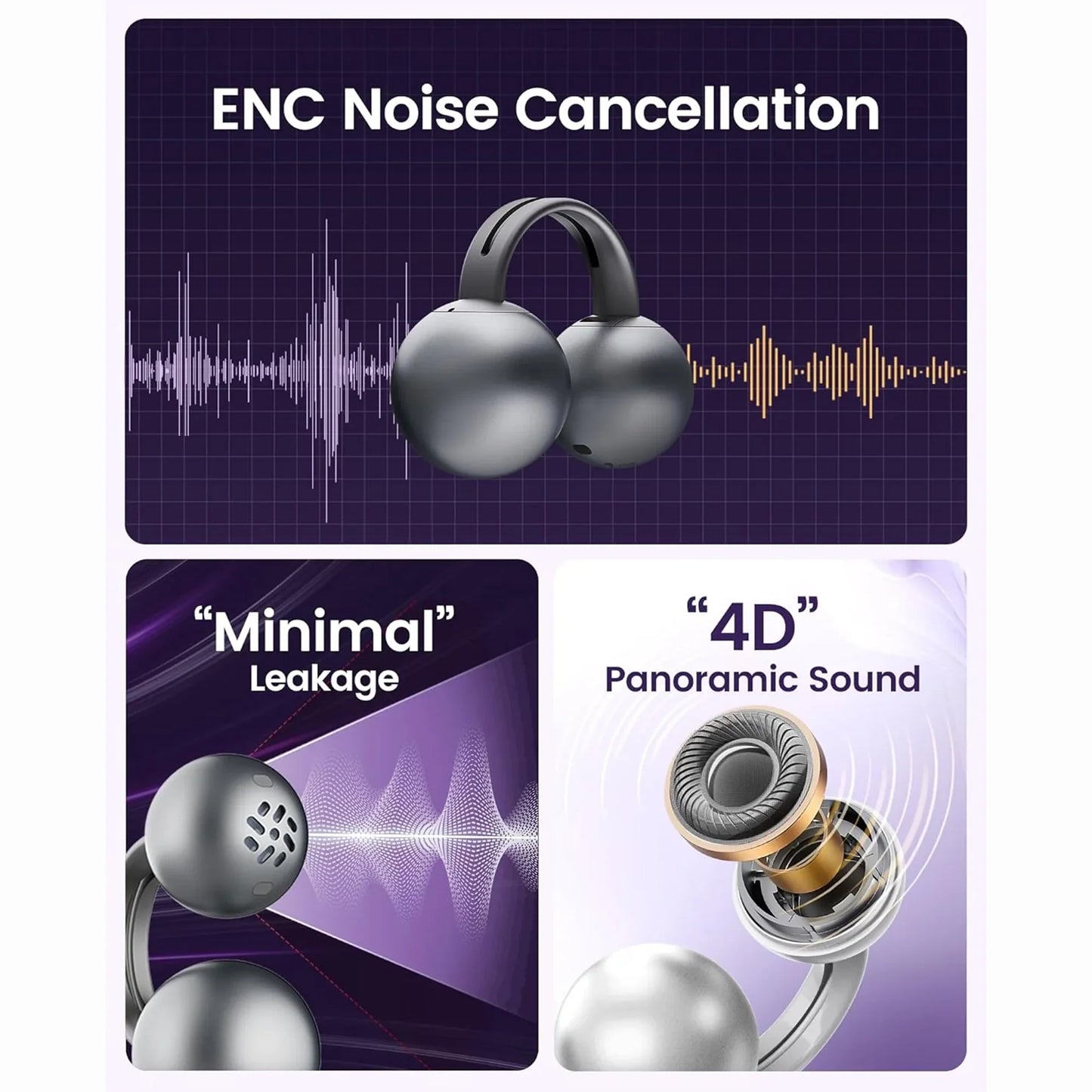 Mojawa StarClip Wireless Earphones Diamond