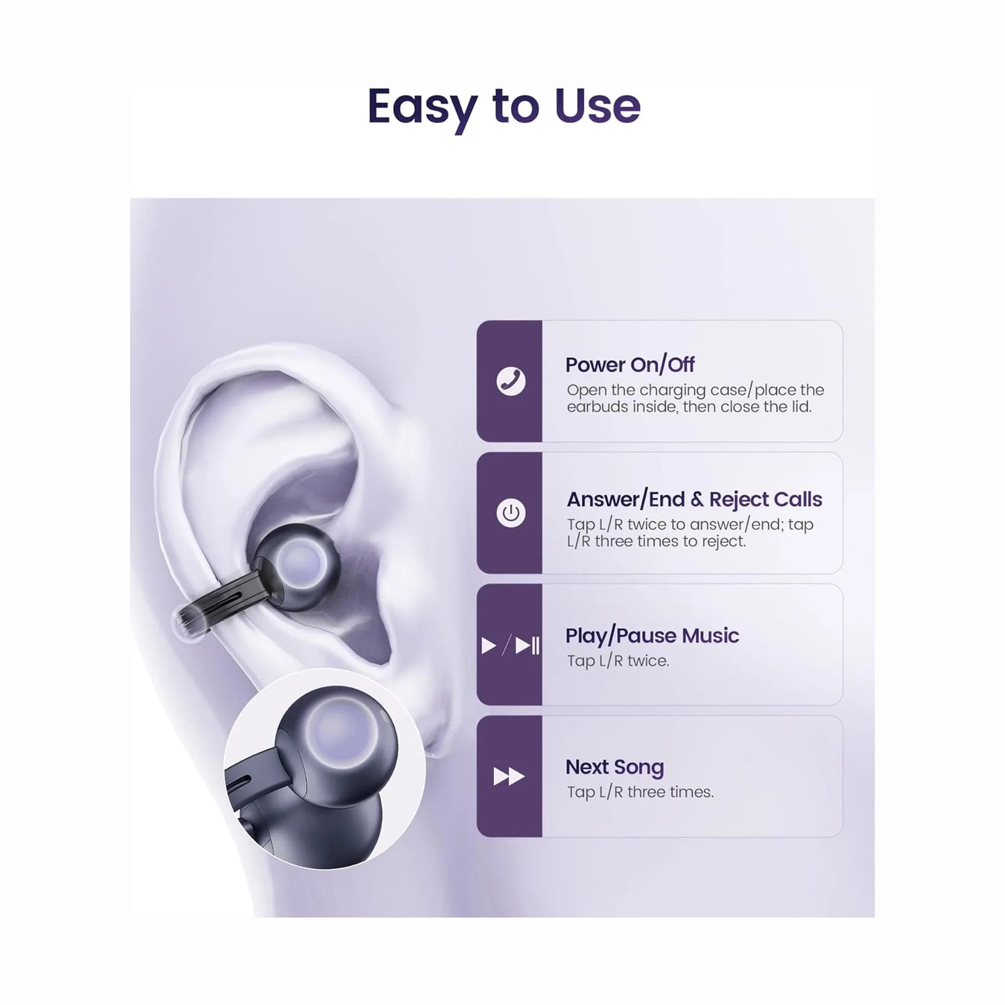 Mojawa StarClip Wireless Earphones Diamond