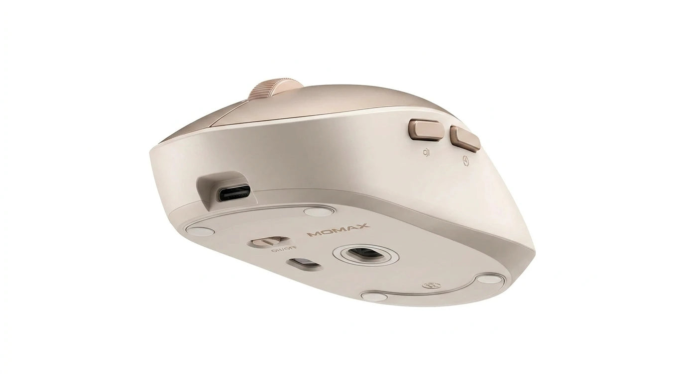 future tech gadgets Canada. smart tech store Canada. Momax 1-Folio A.I. Mouse. Gallery image 6. Lines name one specific SKU—never substitute a generic lookalike from the category. After review passes, each render should still read as a fresh studio viewpoint of that same physical unit.