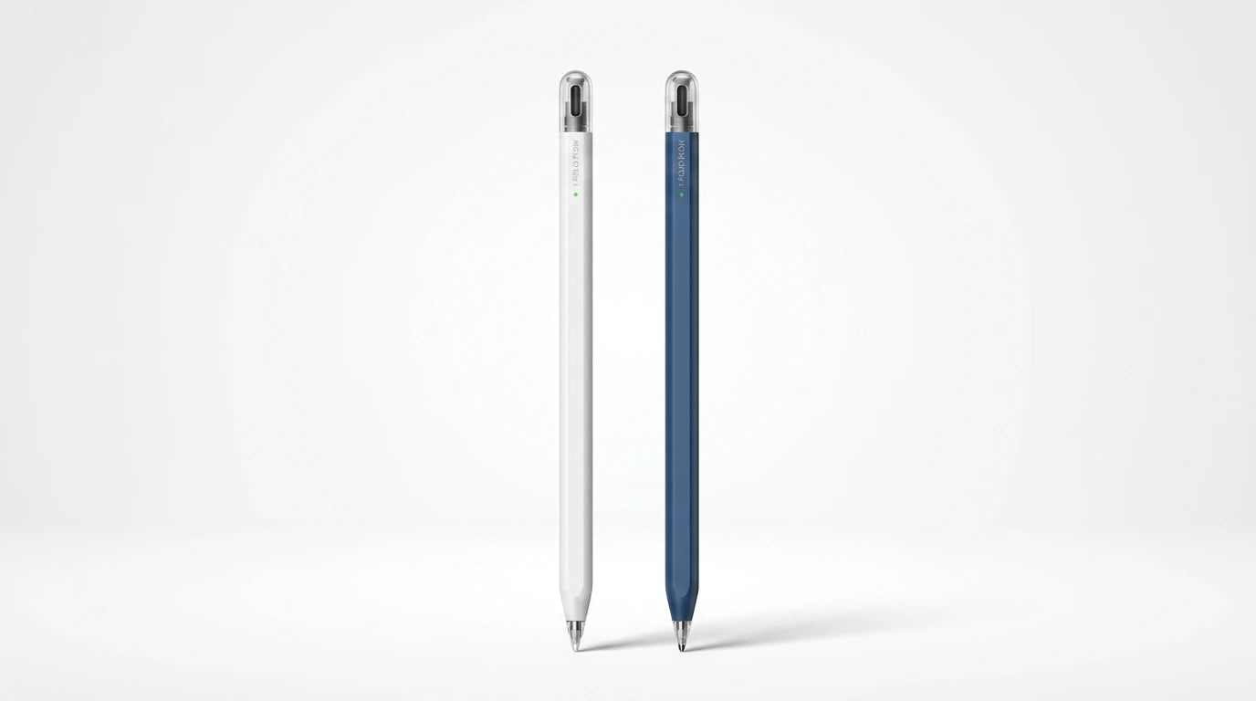 smart tech store Canada. premium tech accessories Canada. Momax 1-Folio Flow Find My Active Stylus Pen. Gallery image 10. Lines name one specific SKU—never substitute a generic lookalike from the category. After review passes, each render should still read as a fresh studio viewpoint of that same physical unit.
