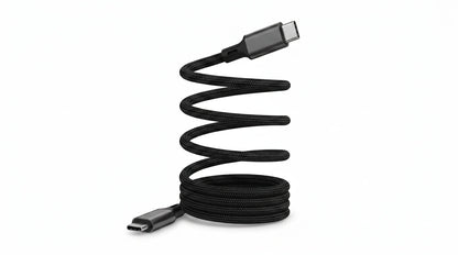smart tech store Canada. next gen electronics shop. Momax Mag Link 100W USB-C to USB-C USB 3.2 Gen 2x2 Magnetic Cable 1M. Gallery image 10. Lines name one specific SKU—never substitute a generic lookalike from the category. After review passes, each render should still read as a fresh studio viewpoint of that same physical unit.
