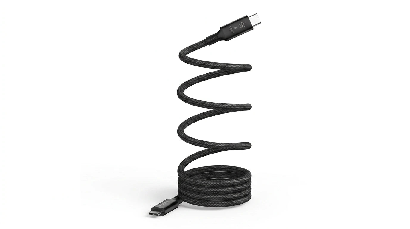 next gen electronics shop. buy electronics online Canada. Momax Mag.Link 240W Usb-C To Usb-C Usb 4 40Gbps Magnetic Cable 1.5M. Gallery image 7. Lines name one specific SKU—never substitute a generic lookalike from the category. After review passes, each render should still read as a fresh studio viewpoint of that same physical unit.