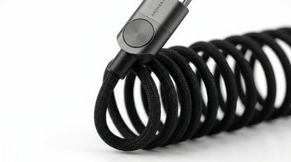 future tech gadgets Canada. premium tech accessories Canada. Momax Mag.Link 66W Usb-A To Usb-C Magnetic Cable 1M. Gallery image 9. Lines name one specific SKU—never substitute a generic lookalike from the category. After review passes, each render should still read as a fresh studio viewpoint of that same physical unit.