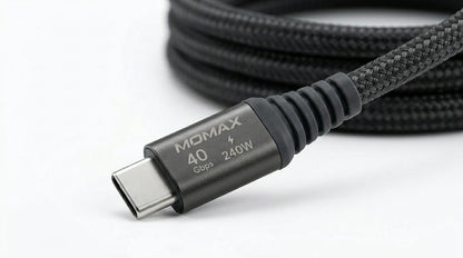 next gen electronics shop. buy electronics online Canada. Momax Mag.Link 240W Usb-C To Usb-C Usb 4 40Gbps Magnetic Cable 1.5M. Gallery image 9. Lines name one specific SKU—never substitute a generic lookalike from the category. After review passes, each render should still read as a fresh studio viewpoint of that same physical unit.