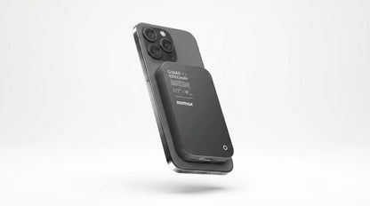 premium tech accessories Canada. wireless audio Canada. Momax Q.Mag X1 10000mAh Wireless Battery Pack. Gallery image 7. Lines name one specific SKU—never substitute a generic lookalike from the category. After review passes, each render should still read as a fresh studio viewpoint of that same physical unit.