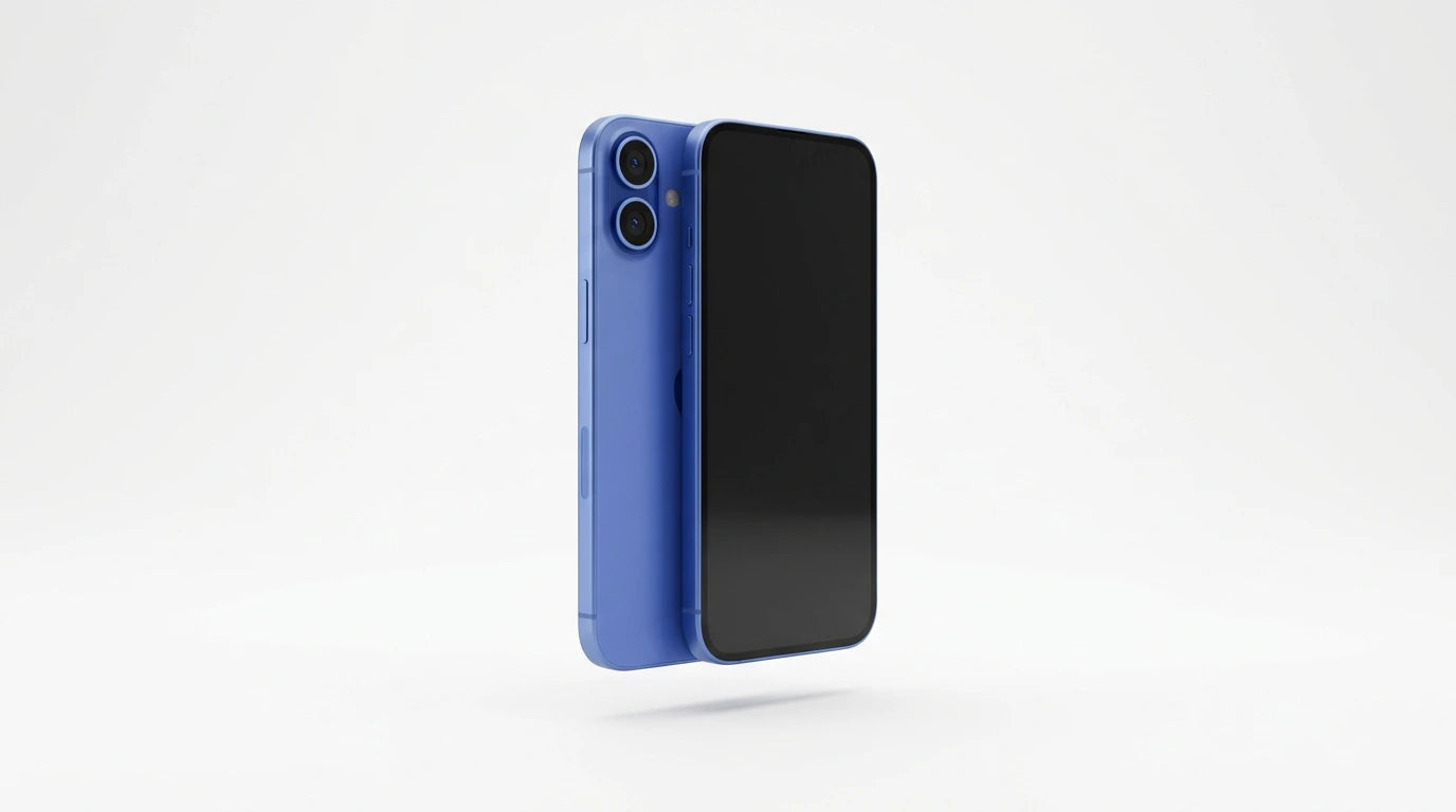 cutting edge electronics online Canada. smart tech store Canada. New Apple iPhone 16. Gallery image 7. Lines name one specific SKU—never substitute a generic lookalike from the category. After review passes, each render should still read as a fresh studio viewpoint of that same physical unit.