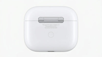 next gen electronics shop. premium tech accessories Canada. New Apple Original AirPods 3 Gen. Gallery image 6. Lines name one specific SKU—never substitute a generic lookalike from the category. After review passes, each render should still read as a fresh studio viewpoint of that same physical unit.