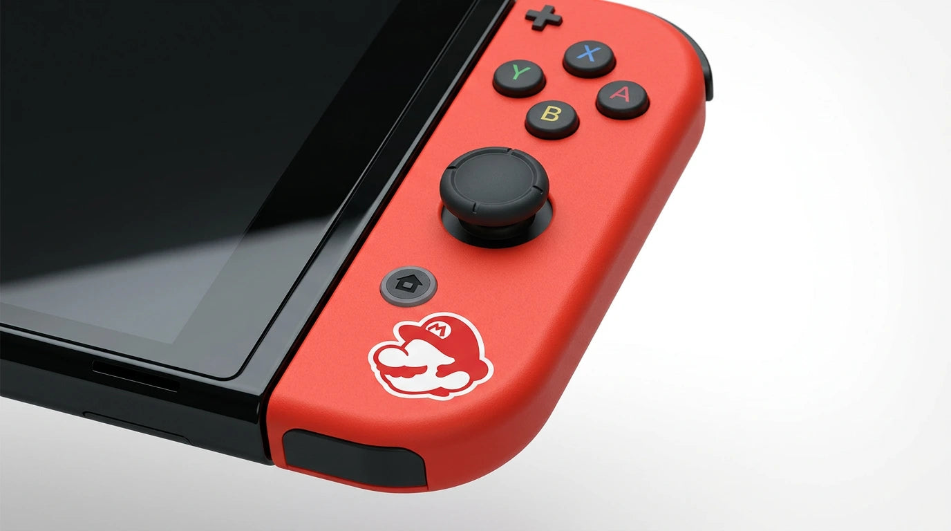 cutting edge electronics online Canada. buy electronics online Canada. New Nintendo Switch OLED Mario kart Deluxe Edition. Gallery image 9. Lines name one specific SKU—never substitute a generic lookalike from the category. After review passes, each render should still read as a fresh studio viewpoint of that same physical unit.