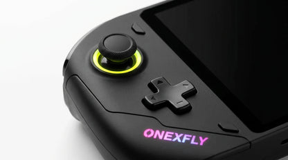 future tech gadgets Canada. smart tech store Canada. ONEXPLAYER OneXFly F1 Pro 2TB OLED 144Hz Ultimate Gaming Handheld Console. Gallery image 9. Lines name one specific SKU—never substitute a generic lookalike from the category. After review passes, each render should still read as a fresh studio viewpoint of that same physical unit.