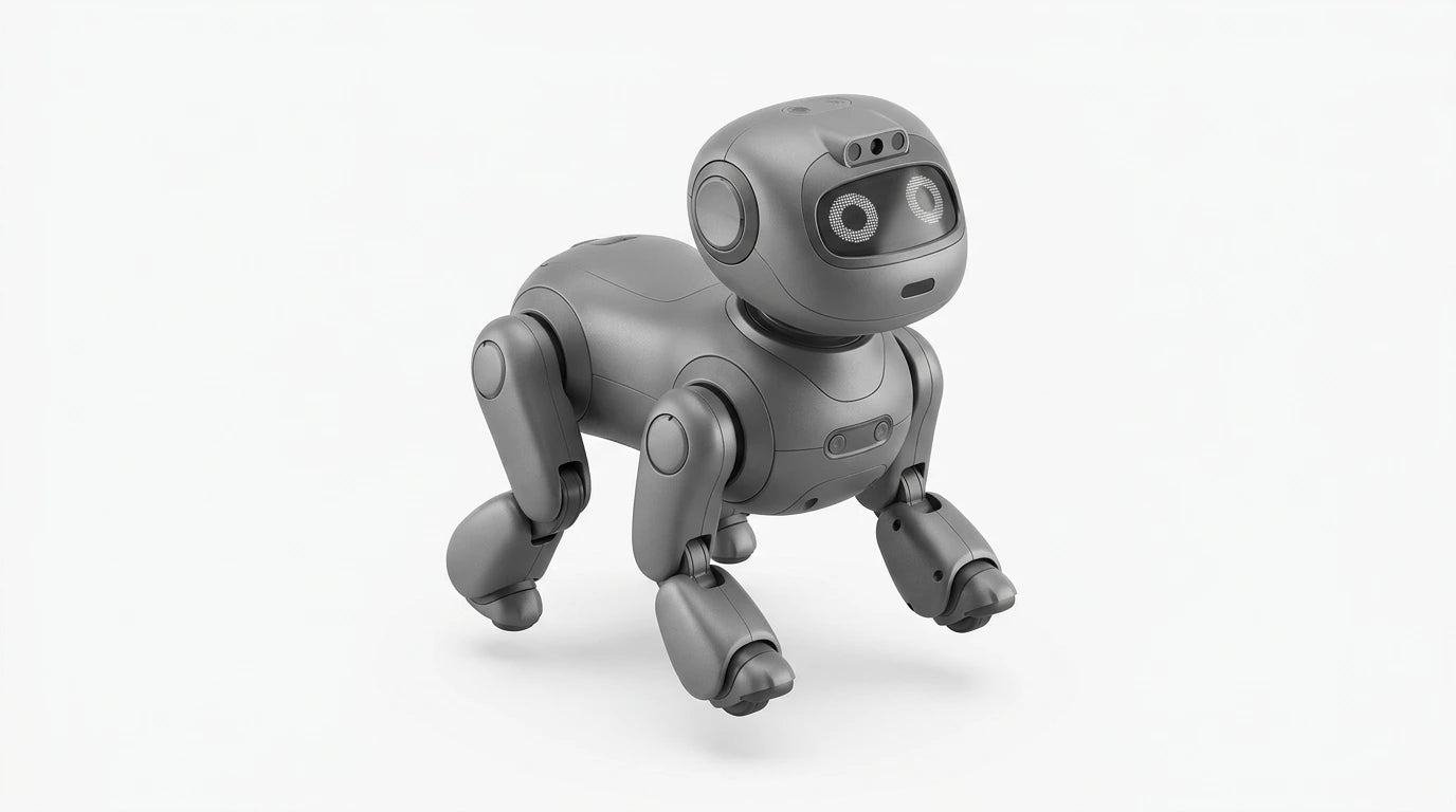 future tech gadgets Canada. smart tech store Canada. Ropet Your Next-Generation AI Robot Pet. Gallery image 7. Lines name one specific SKU—never substitute a generic lookalike from the category. After review passes, each render should still read as a fresh studio viewpoint of that same physical unit.