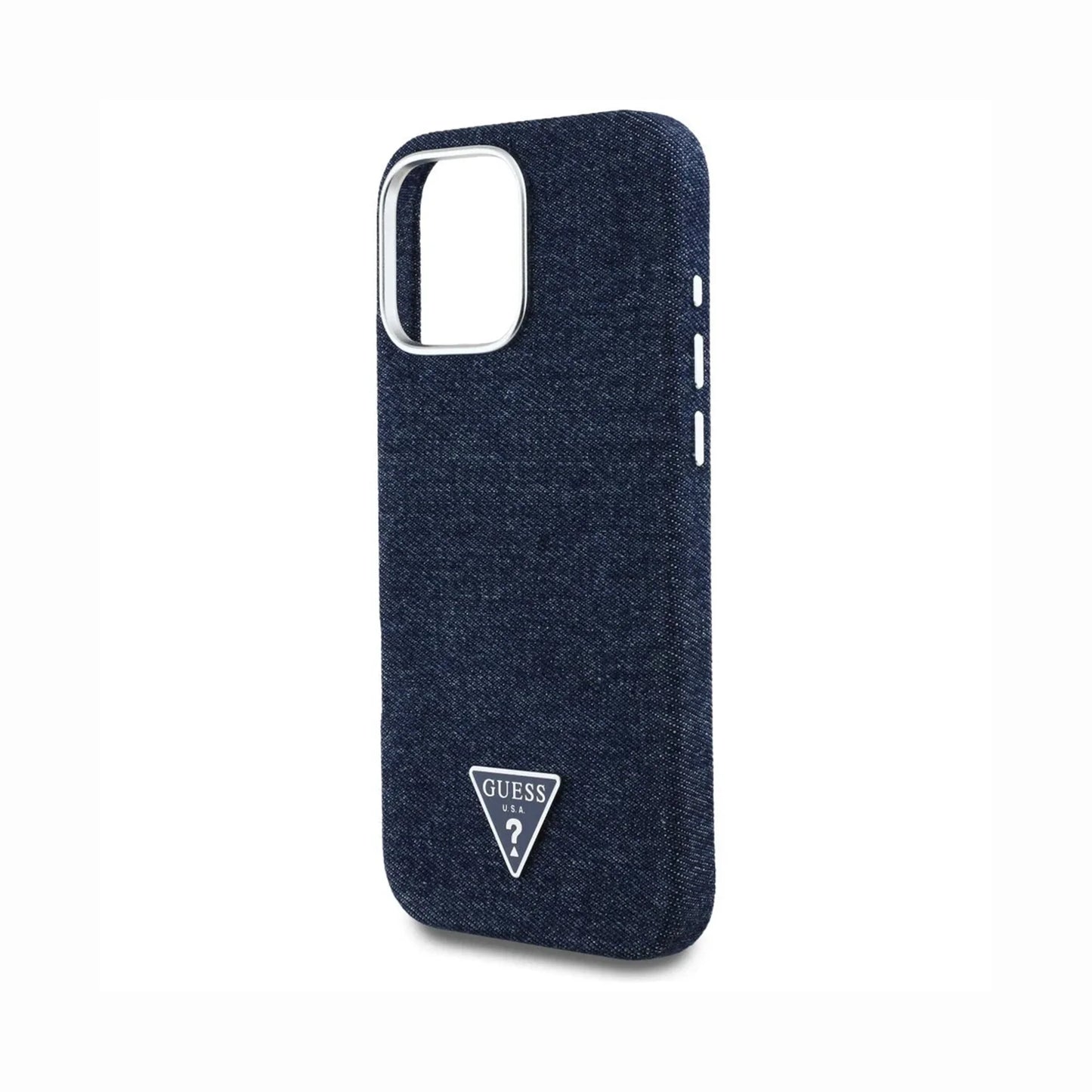 Guess MagSafe Denim Triangle Logo Case