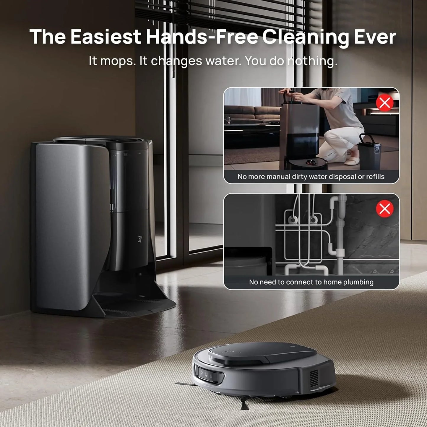 3i Smart Robot Vacuum and Mop with Water Recycle Station (S10 Ultra)