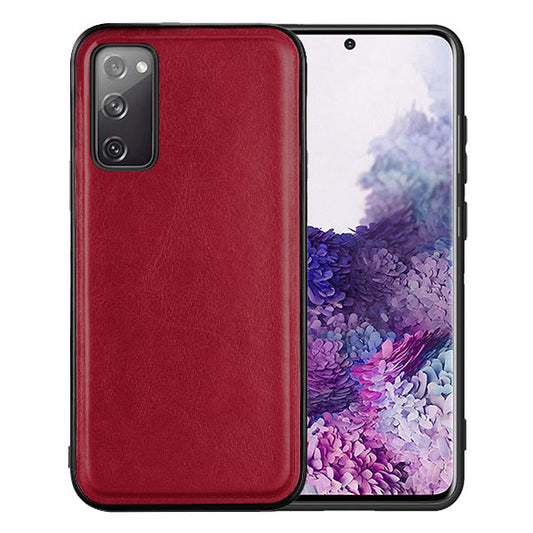 Pleather Phone Case – Wine Slim Shockproof Protective Cover