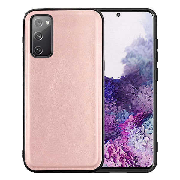 Pleather Phone Case – Rose Gold Slim Shockproof Protective Cover