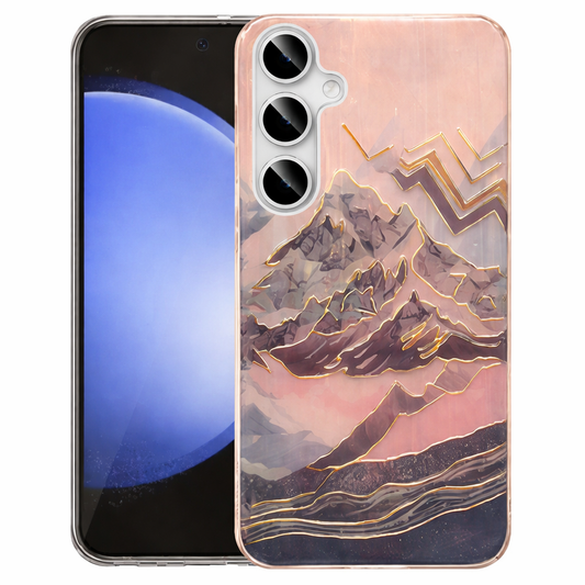 Clear Phone Case – Mountains Slim Protective Cover with Wireless Charging Compatibility