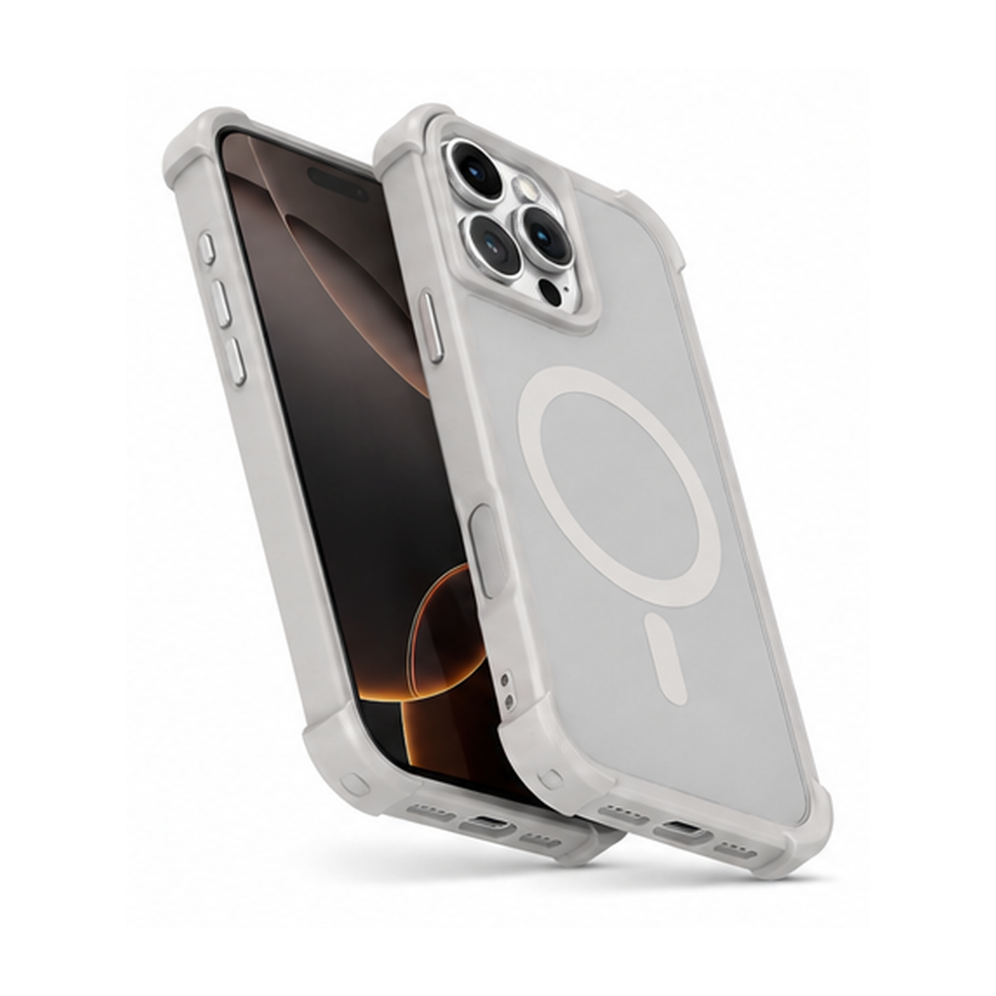 Grey Apex Magnetic Case for iPhone 16 Pro Max
