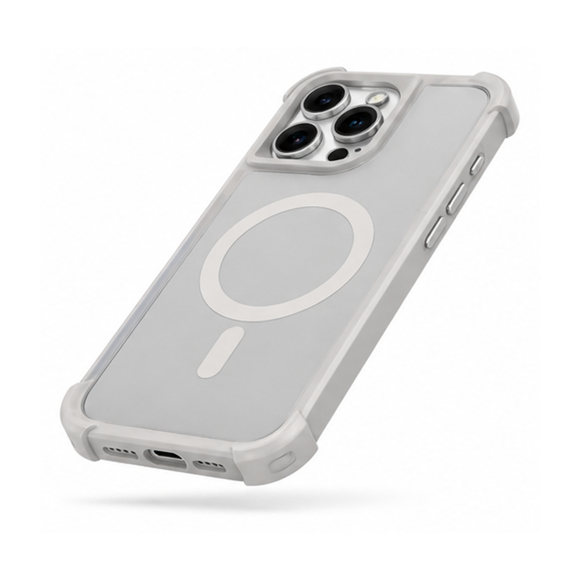 Premium Grey MagSafe Phone Case for iPhone 16 Pro Max
