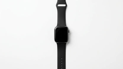 smart tech store Canada. premium tech accessories Canada. Techtron Aurafit AM10B Smart Watch. Gallery image 4. Lines name one specific SKU—never substitute a generic lookalike from the category. After review passes, each render should still read as a fresh studio viewpoint of that same physical unit.