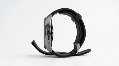 smart tech store Canada. premium tech accessories Canada. Techtron Aurafit G6 Smart Watch. Gallery image 3. Lines name one specific SKU—never substitute a generic lookalike from the category. After review passes, each render should still read as a fresh studio viewpoint of that same physical unit.