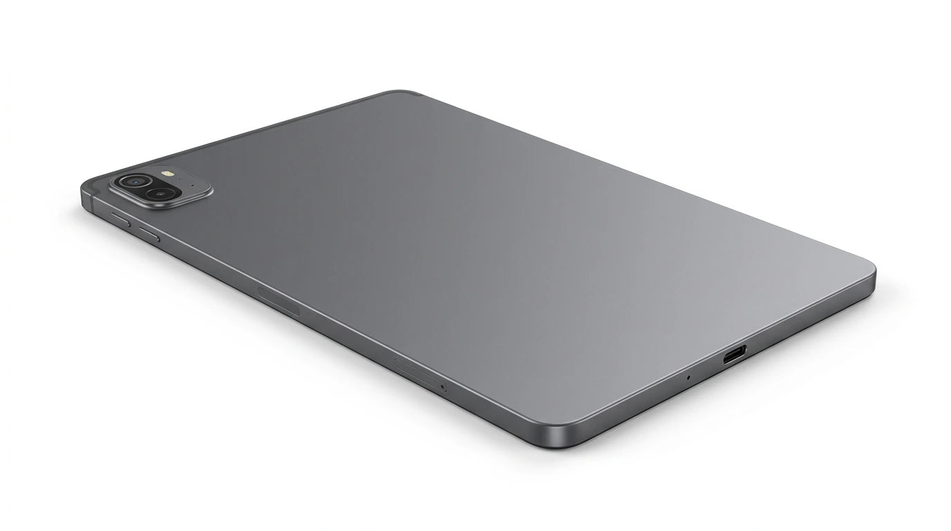 future tech gadgets Canada. smart tech store Canada. Techtron G7 Tab Pro 256GB LTE Tablet. Gallery image 6. Lines name one specific SKU—never substitute a generic lookalike from the category. After review passes, each render should still read as a fresh studio viewpoint of that same physical unit.